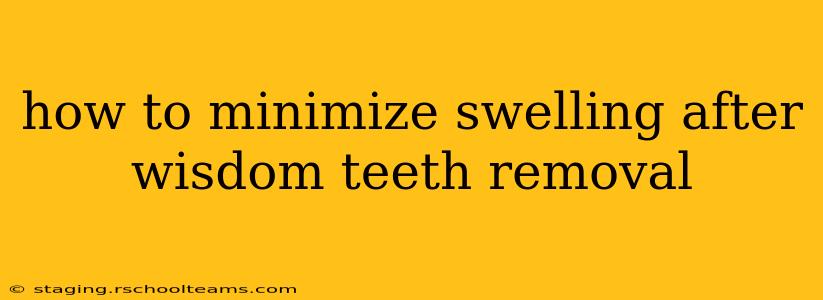 how to minimize swelling after wisdom teeth removal