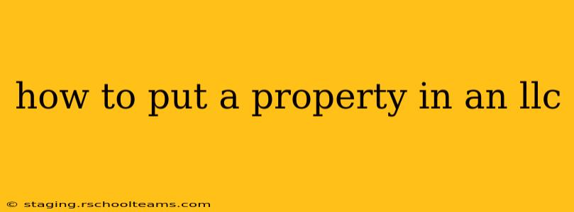 how to put a property in an llc