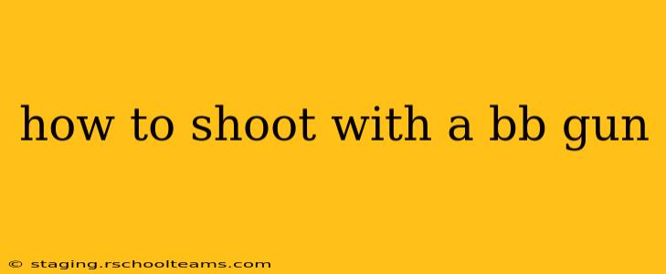 how to shoot with a bb gun
