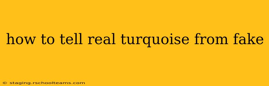 how to tell real turquoise from fake