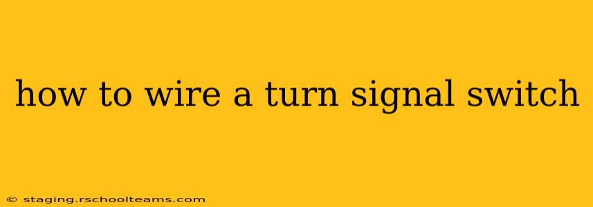 how to wire a turn signal switch