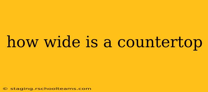 how wide is a countertop