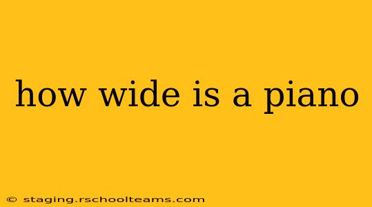 how wide is a piano