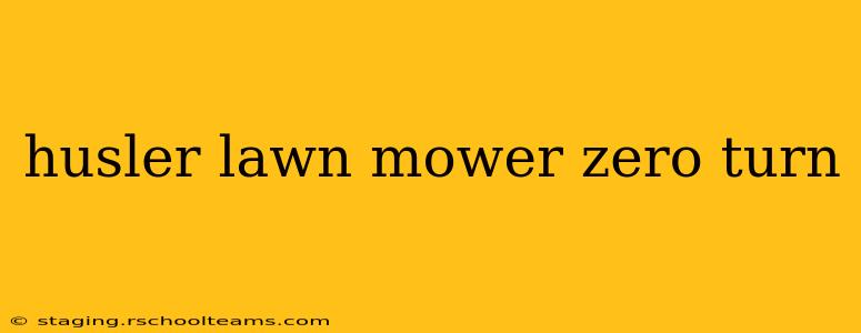 husler lawn mower zero turn