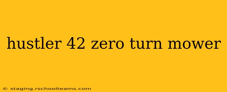 hustler 42 zero turn mower