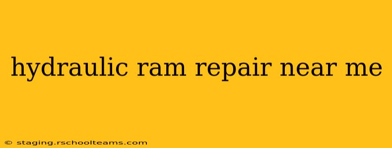 hydraulic ram repair near me
