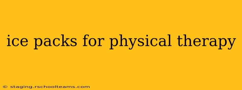 ice packs for physical therapy
