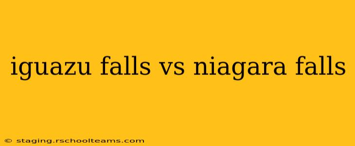 iguazu falls vs niagara falls