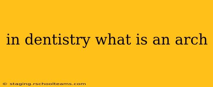 in dentistry what is an arch