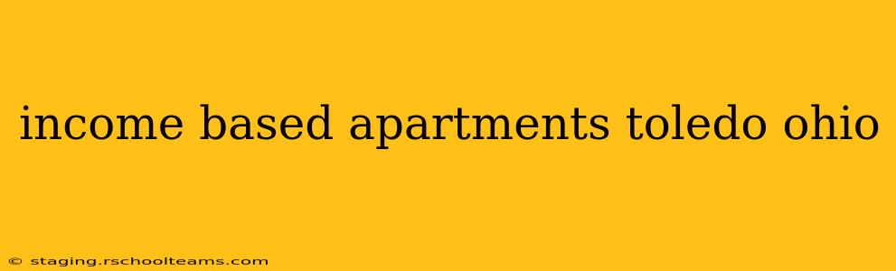 income based apartments toledo ohio