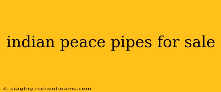 indian peace pipes for sale