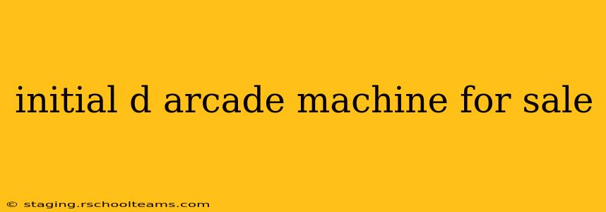initial d arcade machine for sale
