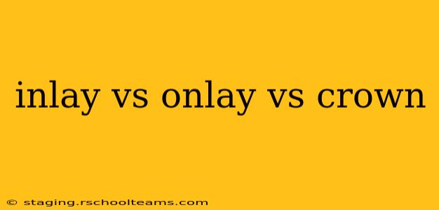 inlay vs onlay vs crown