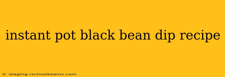 instant pot black bean dip recipe