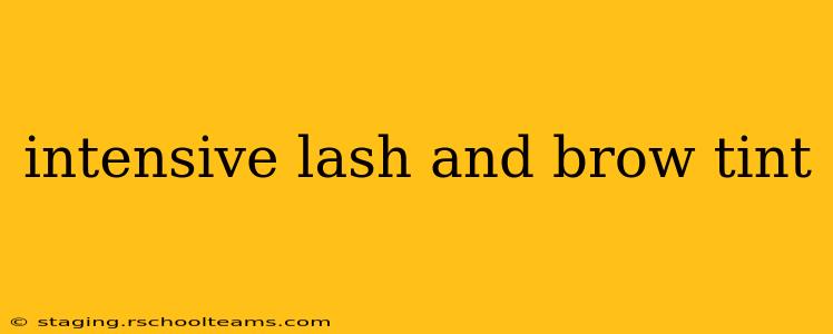 intensive lash and brow tint