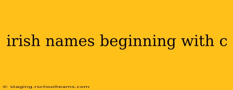 irish names beginning with c