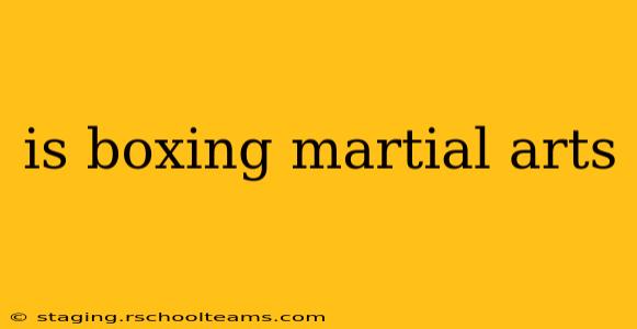 is boxing martial arts