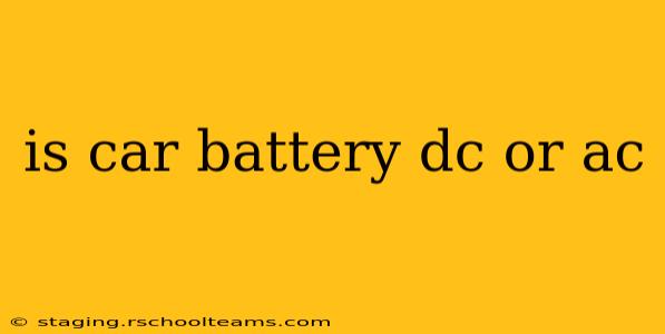 is car battery dc or ac