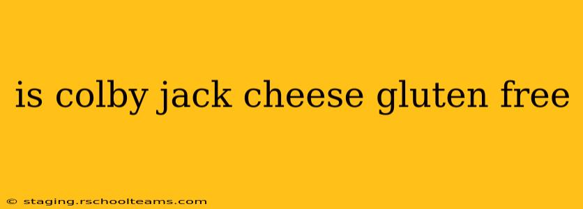 is colby jack cheese gluten free