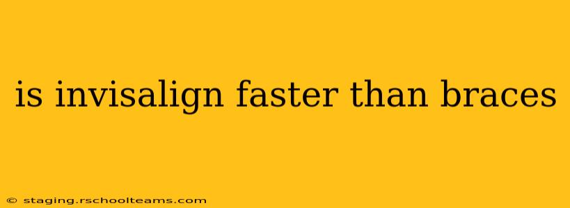 is invisalign faster than braces