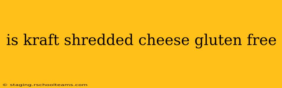 is kraft shredded cheese gluten free