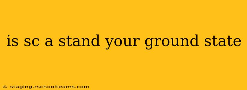 is sc a stand your ground state