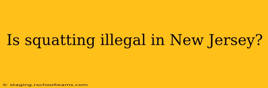 Is squatting illegal in New Jersey?