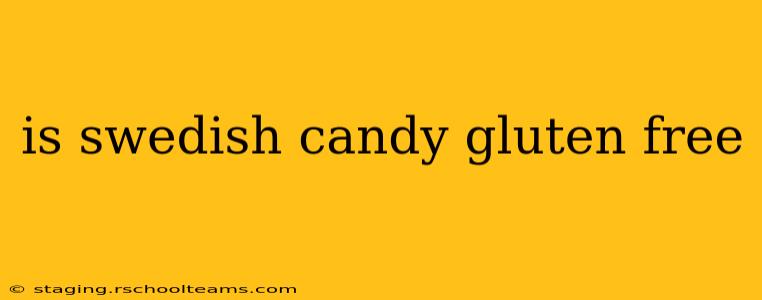 is swedish candy gluten free