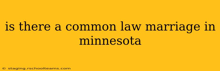is there a common law marriage in minnesota