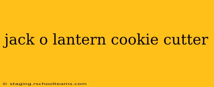 jack o lantern cookie cutter