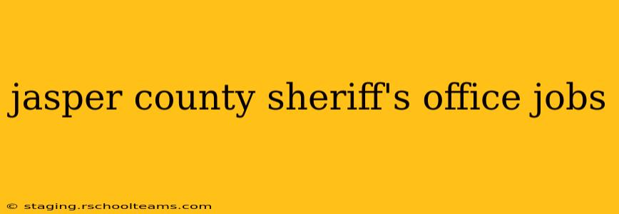 jasper county sheriff's office jobs
