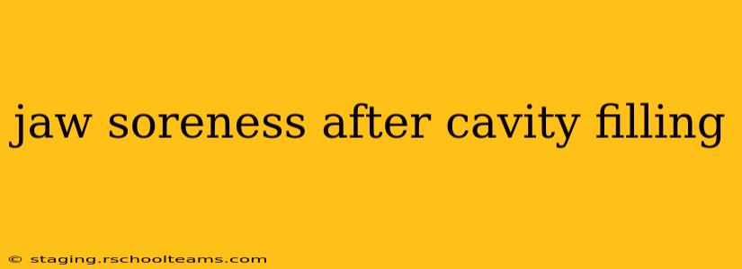 jaw soreness after cavity filling