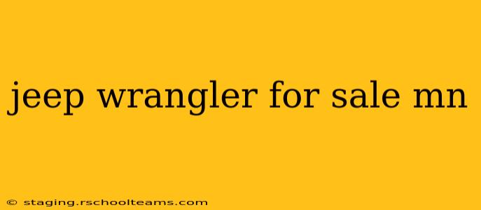 jeep wrangler for sale mn