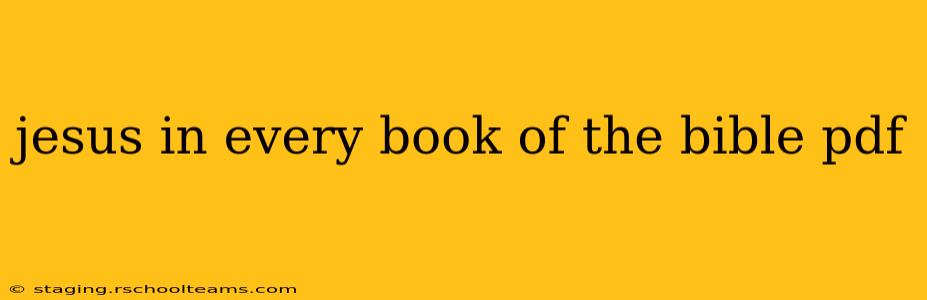 jesus in every book of the bible pdf