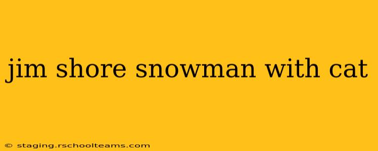jim shore snowman with cat