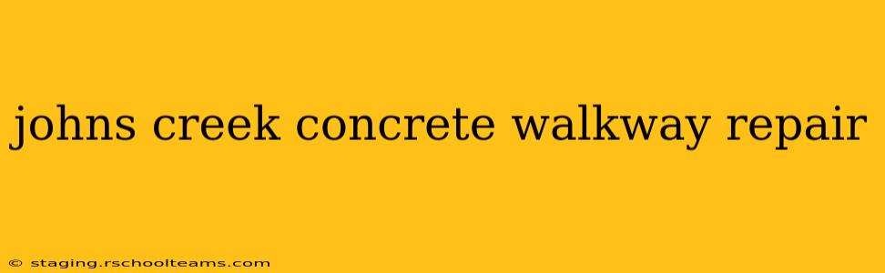 johns creek concrete walkway repair