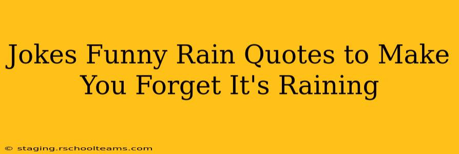 Jokes Funny Rain Quotes to Make You Forget It's Raining