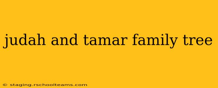judah and tamar family tree