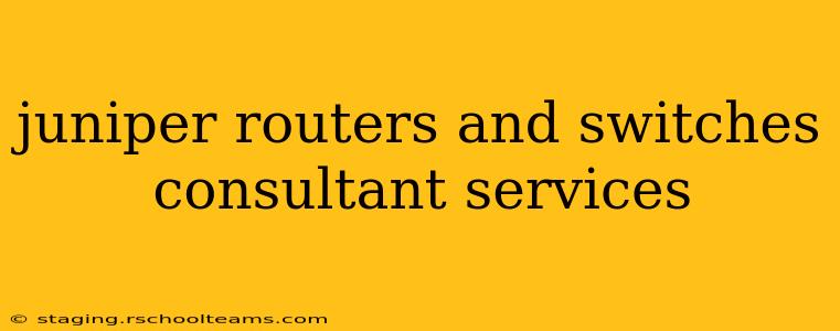 juniper routers and switches consultant services
