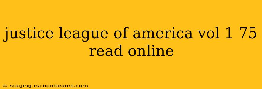 justice league of america vol 1 75 read online