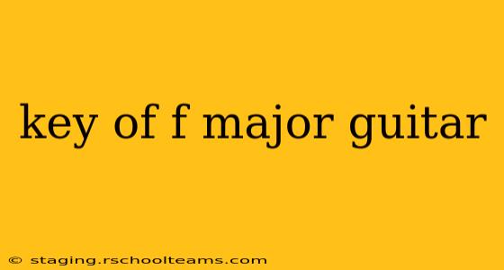 key of f major guitar