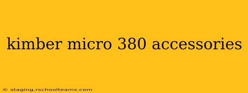 kimber micro 380 accessories