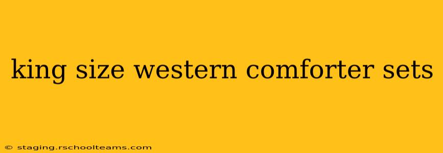 king size western comforter sets