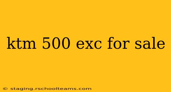ktm 500 exc for sale