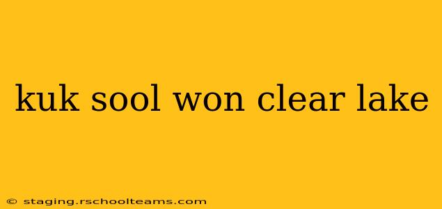 kuk sool won clear lake