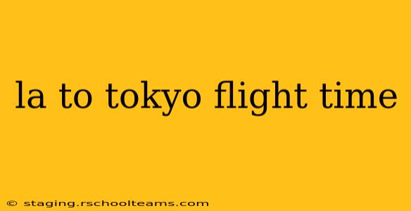 la to tokyo flight time