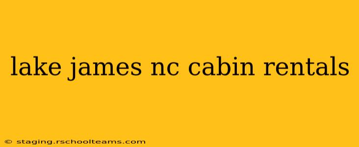 lake james nc cabin rentals