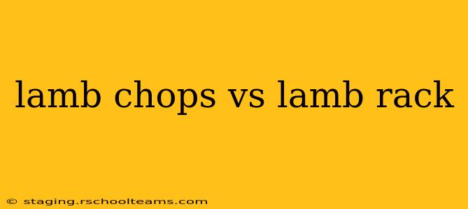 lamb chops vs lamb rack