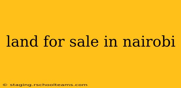 land for sale in nairobi