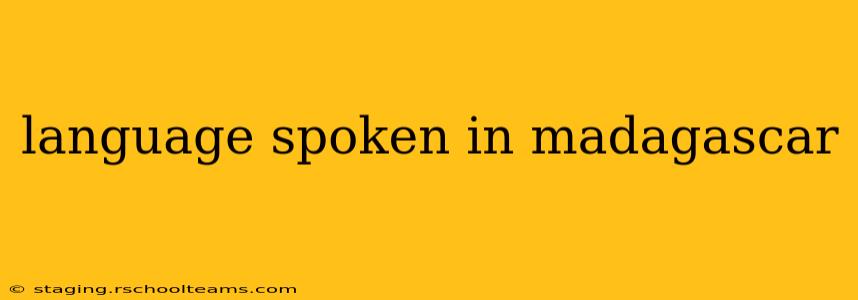 language spoken in madagascar